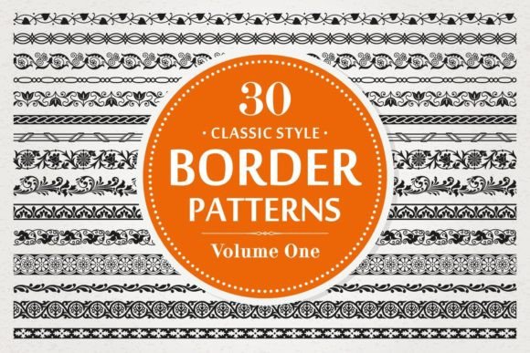 30 Vector Border Patterns Set 1