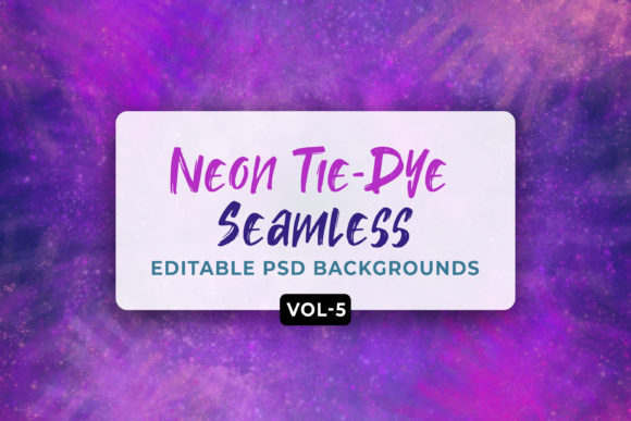 Neon Tie-Dye Seamless Patterns V-05