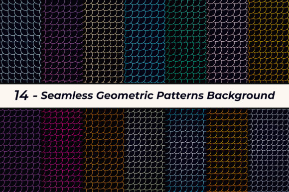 Seamless Geometric Patterns Background