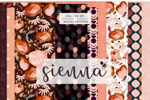 Sienna Dark Boho Patterns