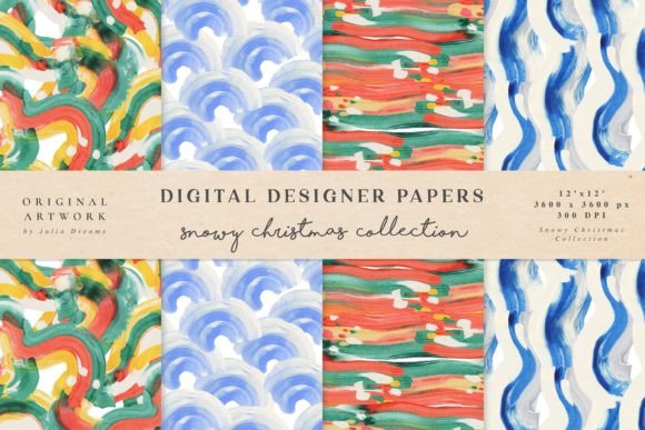 Snowy Christmas Seamless Patterns: A Creative Resource for Festive Design