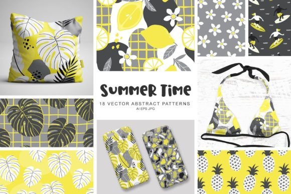Summer Time Patterns Set: Seamless Design for Modern Creative Workflows